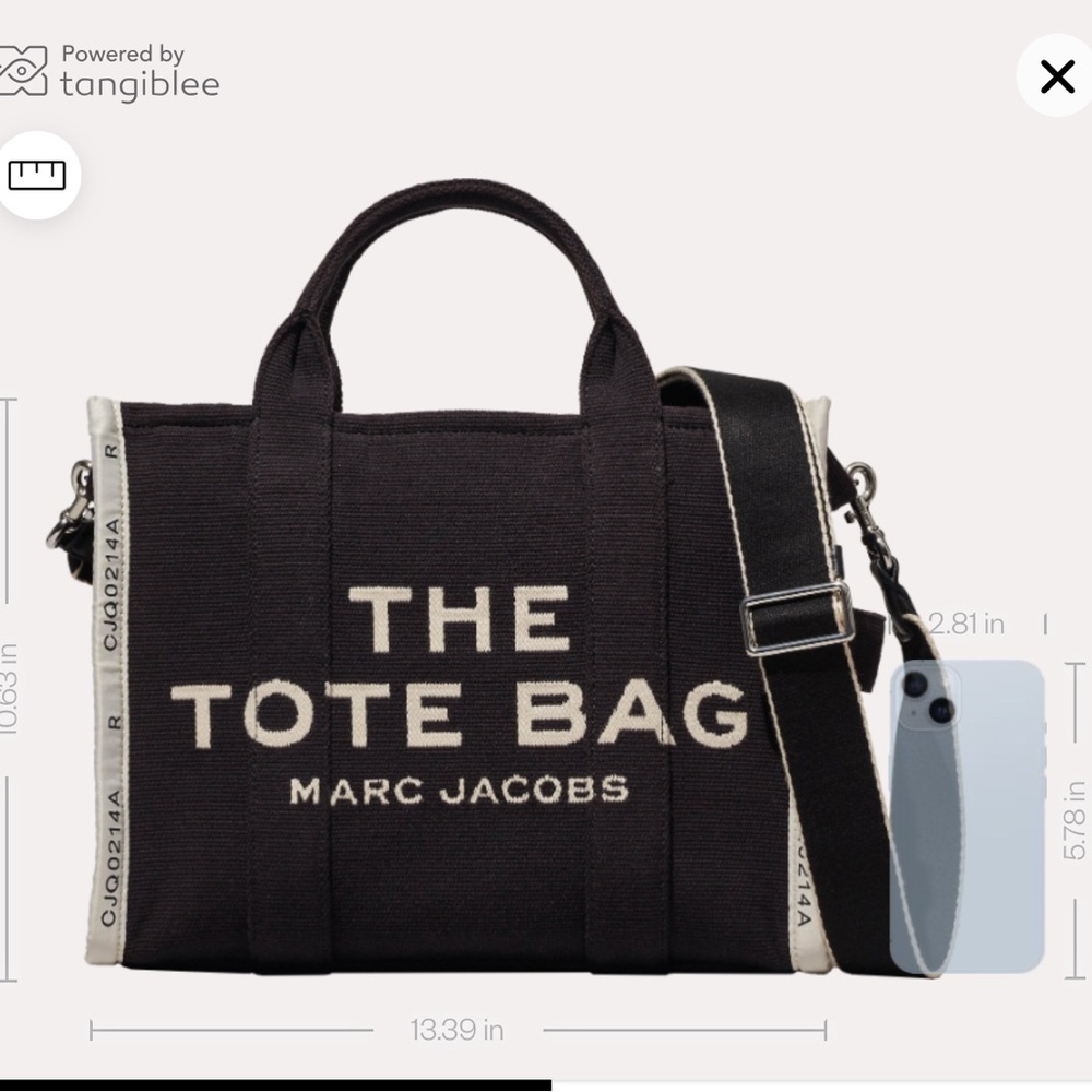 Marc Jacobs Black and White Messenger Bag